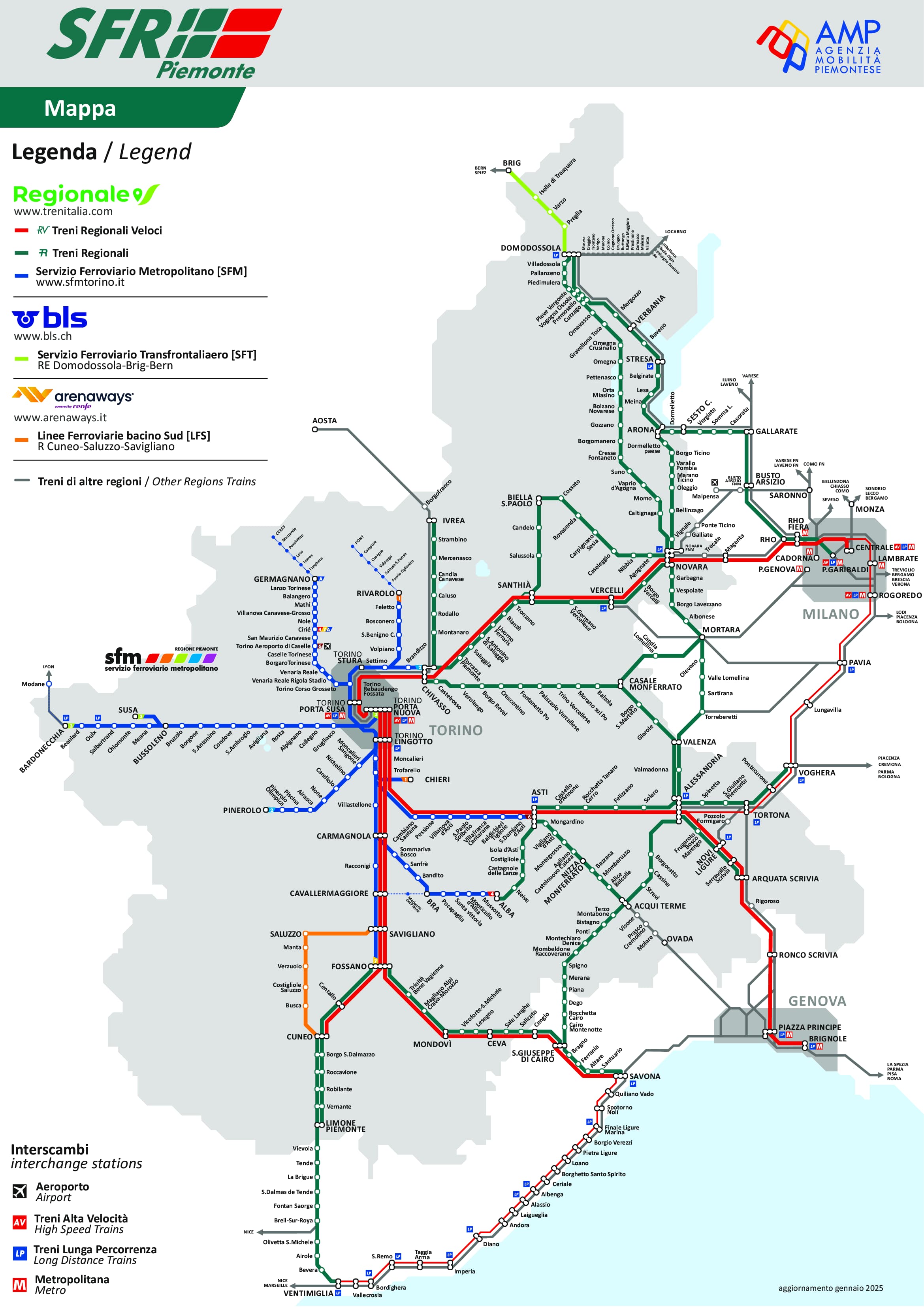 SFR Piedmont Map